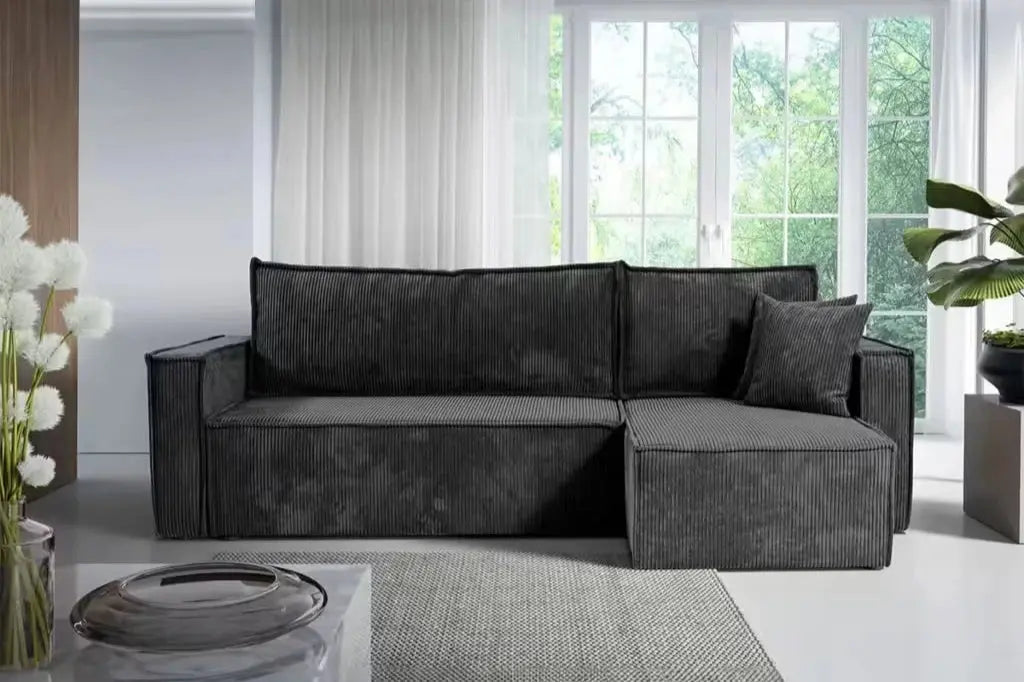 COSY - Canapé d'angle convertible et réversible - 242x147cm Rêve de Chic