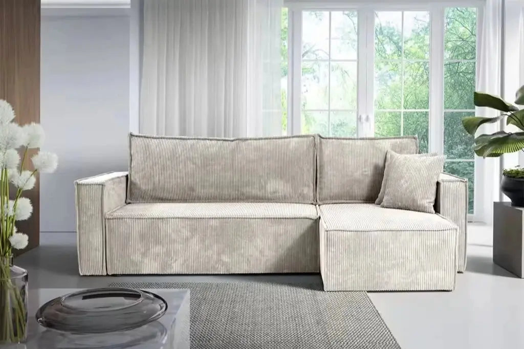 COSY - Canapé d'angle convertible et réversible - 242x147cm Rêve de Chic