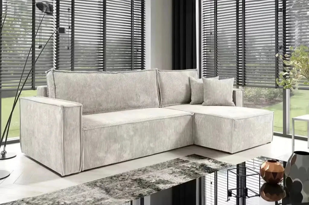 COSY - Canapé d'angle convertible et réversible - 242x147cm Rêve de Chic