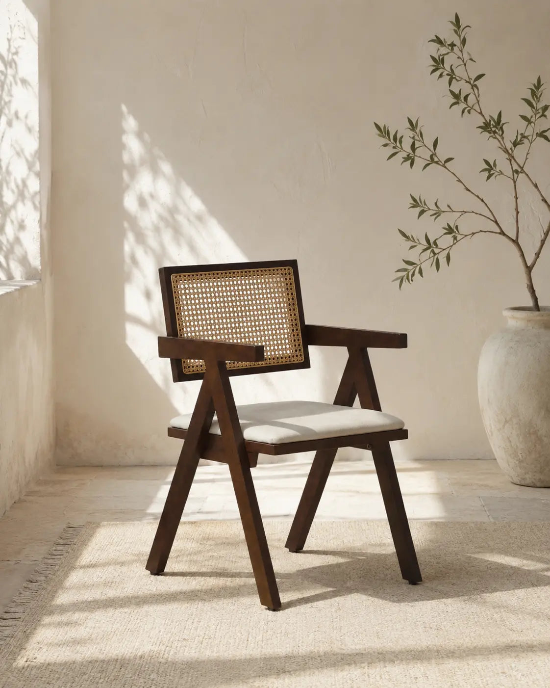 Chaise Oana bois d’hévéa marron – Lot de 4 Rêve de Chic