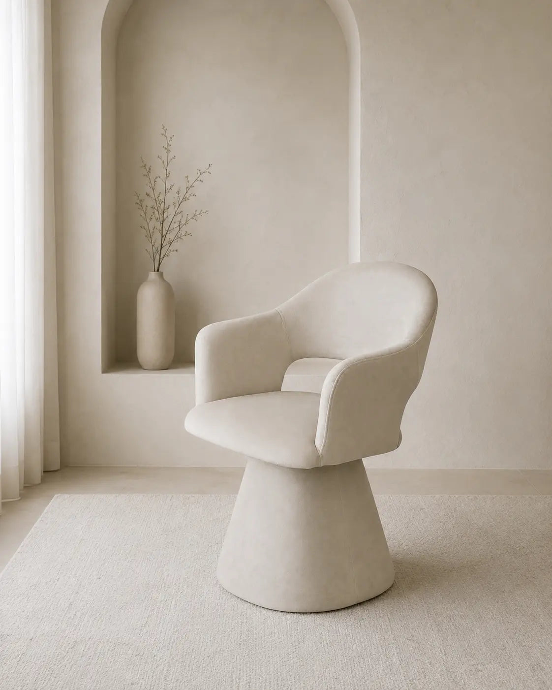 Chaise Soléa velours beige – Lot de 4 Rêve de Chic