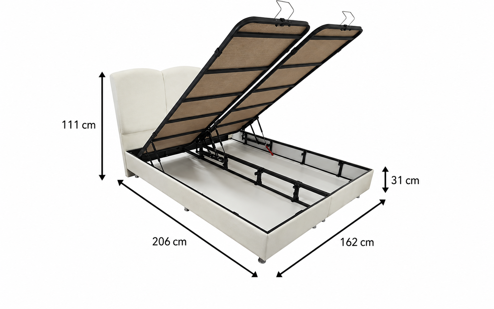 Pack Complet – Canapé Alaïa velours côtelé beige + Table basse Ilia + Table à manger Ilia céramique + 4 chaises Kaya + Lit coffre Songe + Matelas Fluffy 160x200