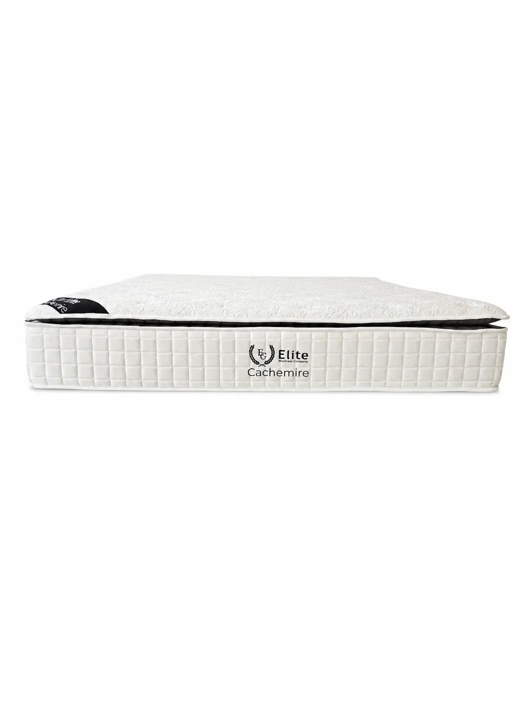 Pack Plume + Elite Cachemire – Lit coffre laine bouclée blanc cassé 160x200 cm + Matelas ressorts ensachés 5 zones Rêve de Chic