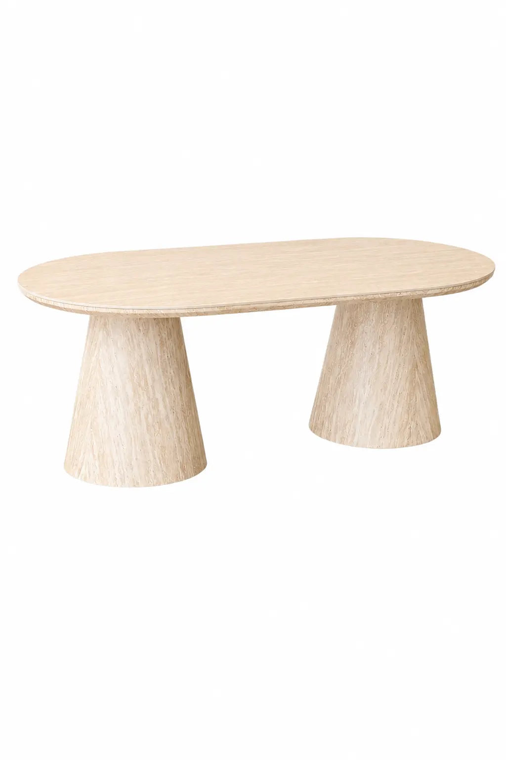 Pack Yuna effet travertin – Table à manger + table basse Rêve de Chic
