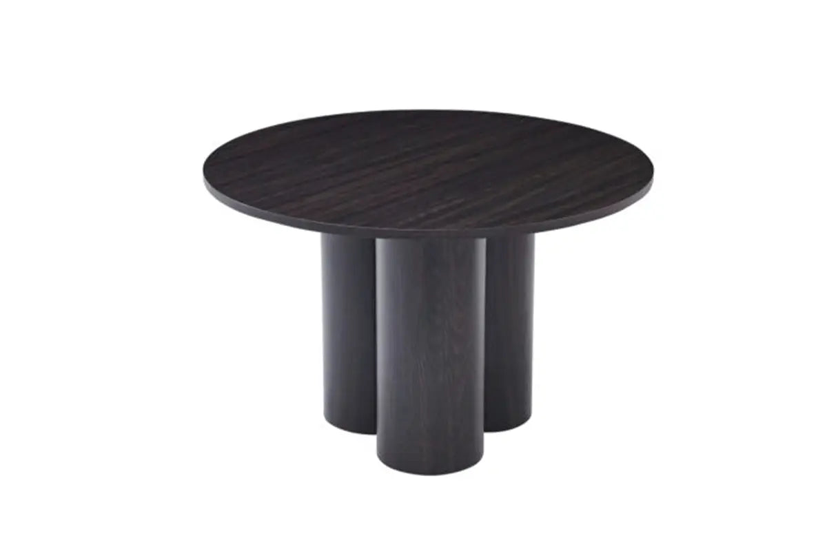 TETRA - Table à Manger Ronde Effet Chêne - 120cm Rêve de Chic
