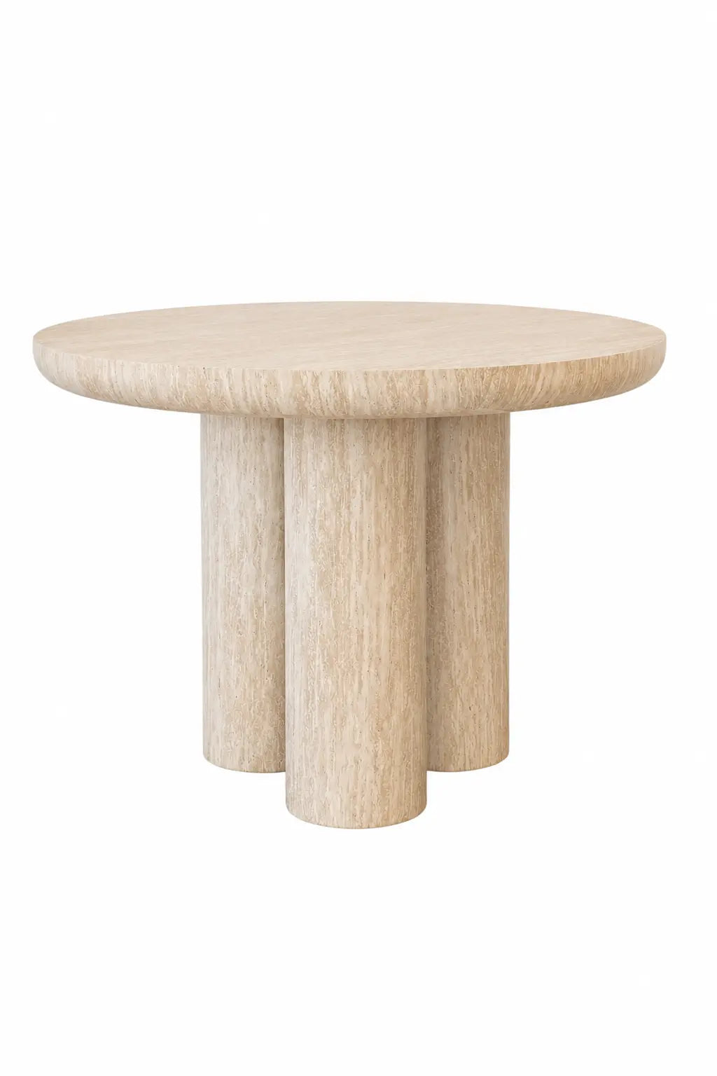 Table à manger Aldo beige effet travertin Rêve de Chic