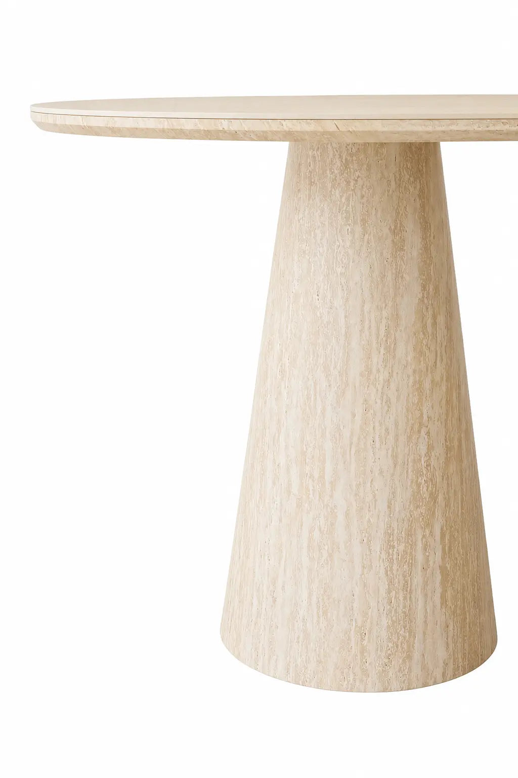 Table à manger Yuna beige effet travertin Rêve de Chic