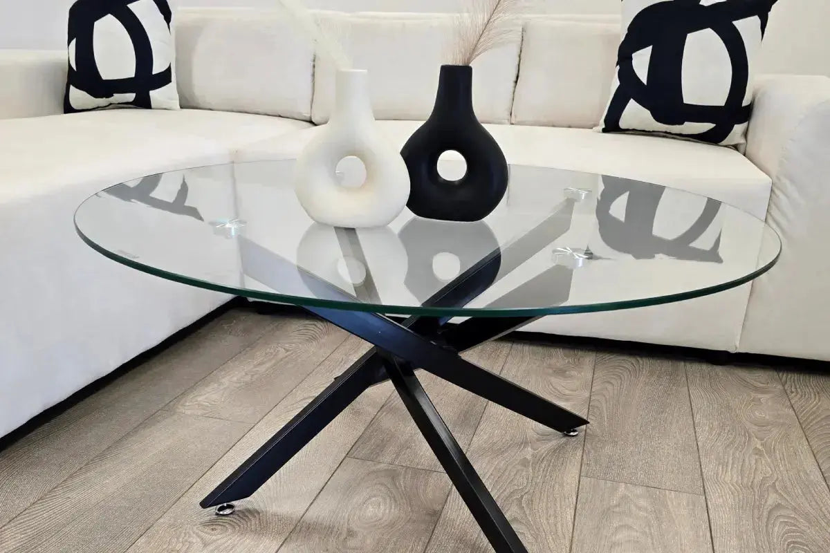 Table basse Ashley verre trempé Rêve de Chic