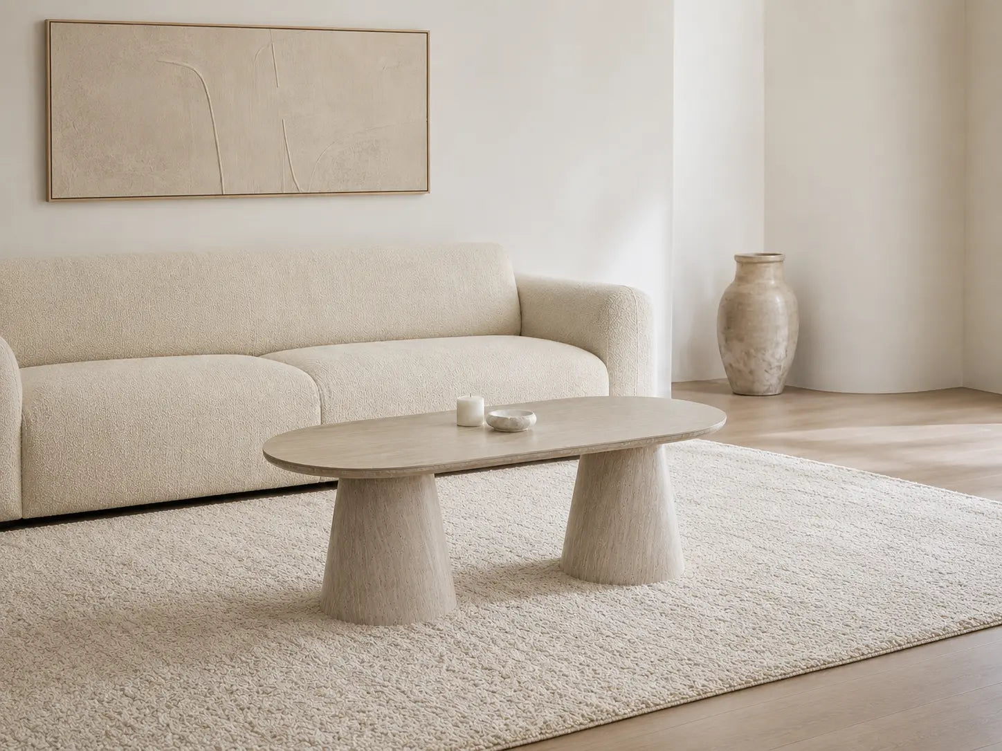 Table basse Yuna effet travertin Rêve de Chic