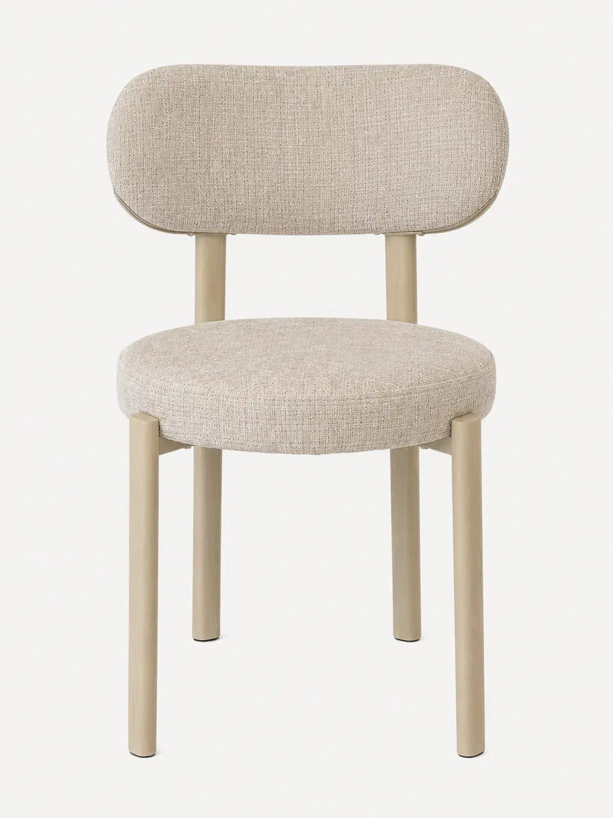 Chaise Bosco velours beige – Lot de 4