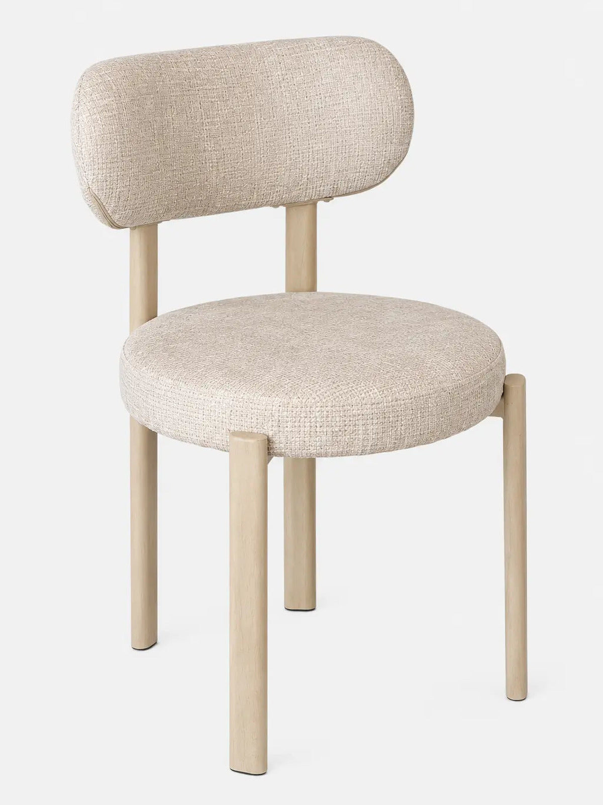 Chaise Bosco velours beige – Lot de 4