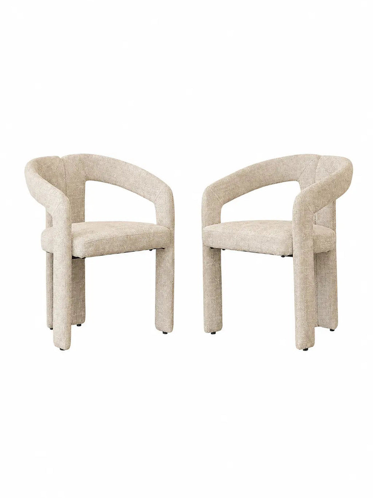 Chaise Kaya taupe – Lot de 8