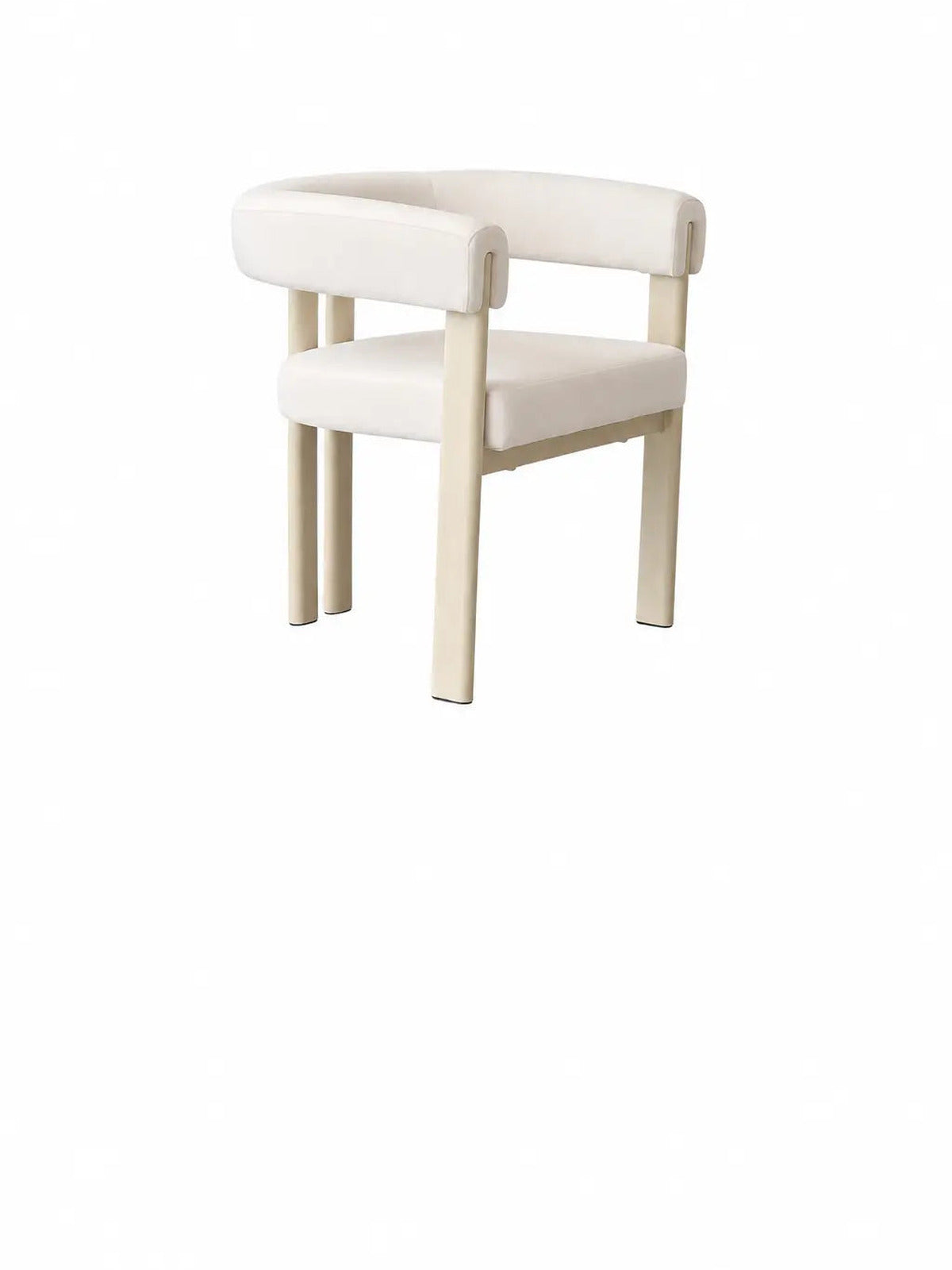 Chaise Lizéa velours beige – Lot de 6