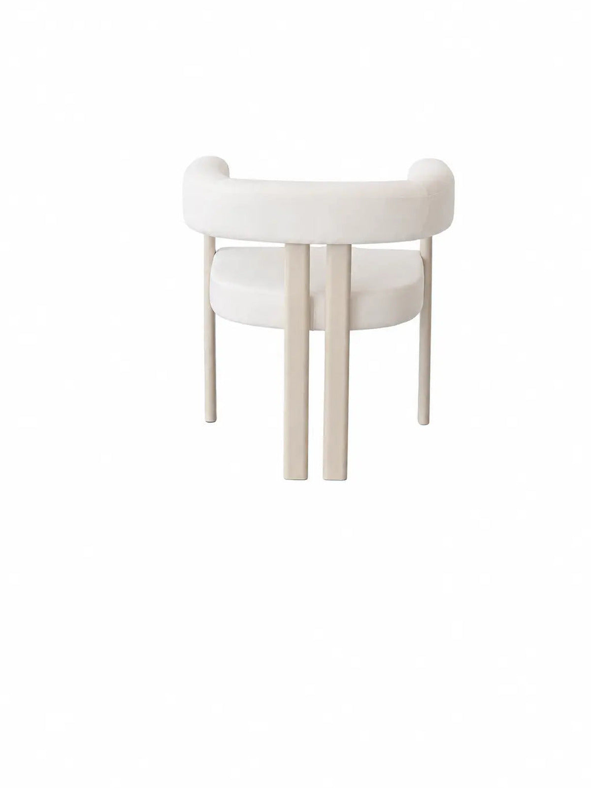 Chaise Lizéa velours beige – Lot de 6
