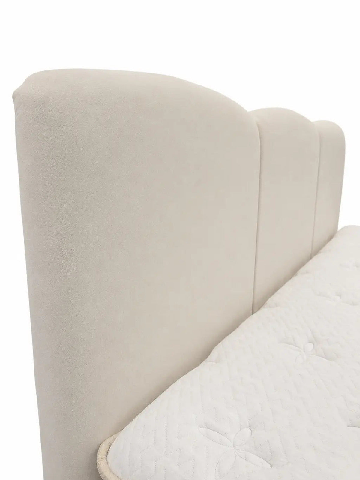 Lit coffre Songe velours beige