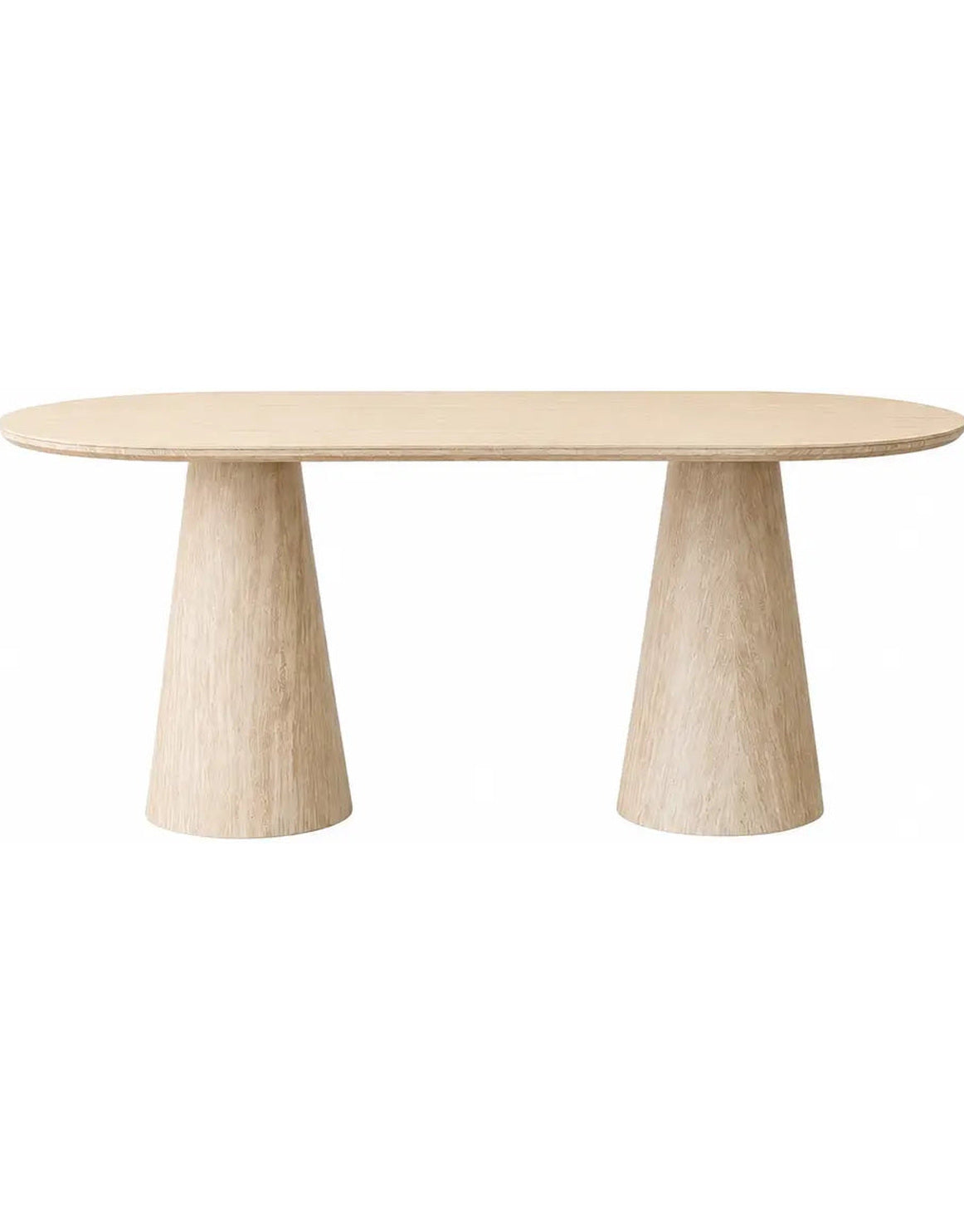 Table à manger Yuna beige effet travertin