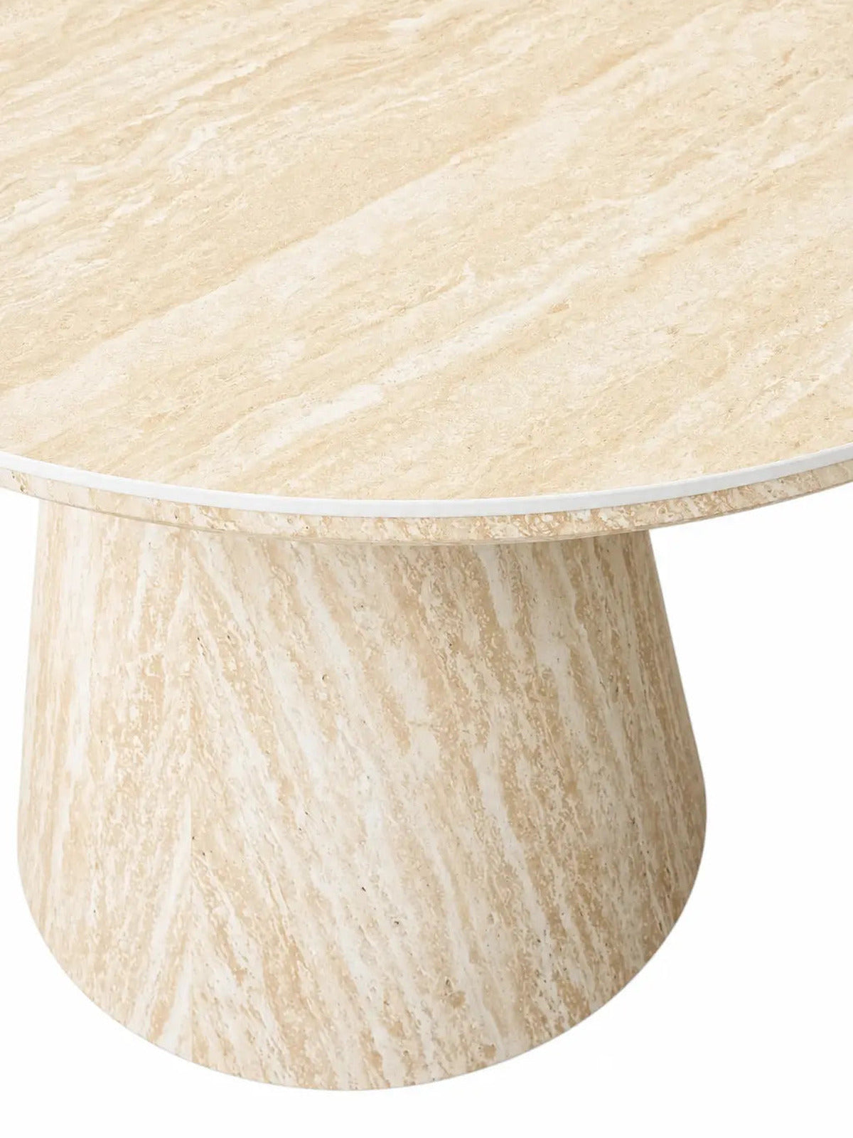 Table basse Yuna effet travertin