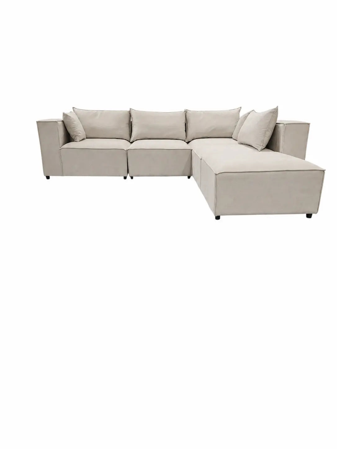 Canapé d’angle modulable Iconic 4 + pouf  Rêve de Chic