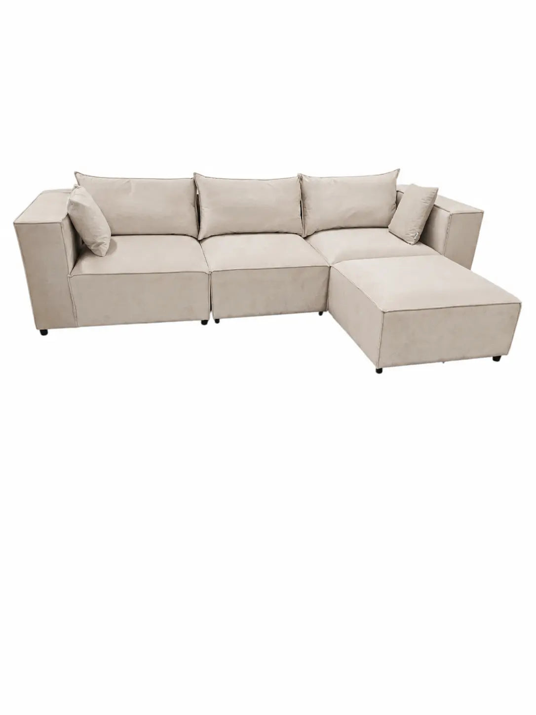 Canapé droit modulable Iconic avec pouf  Rêve de Chic