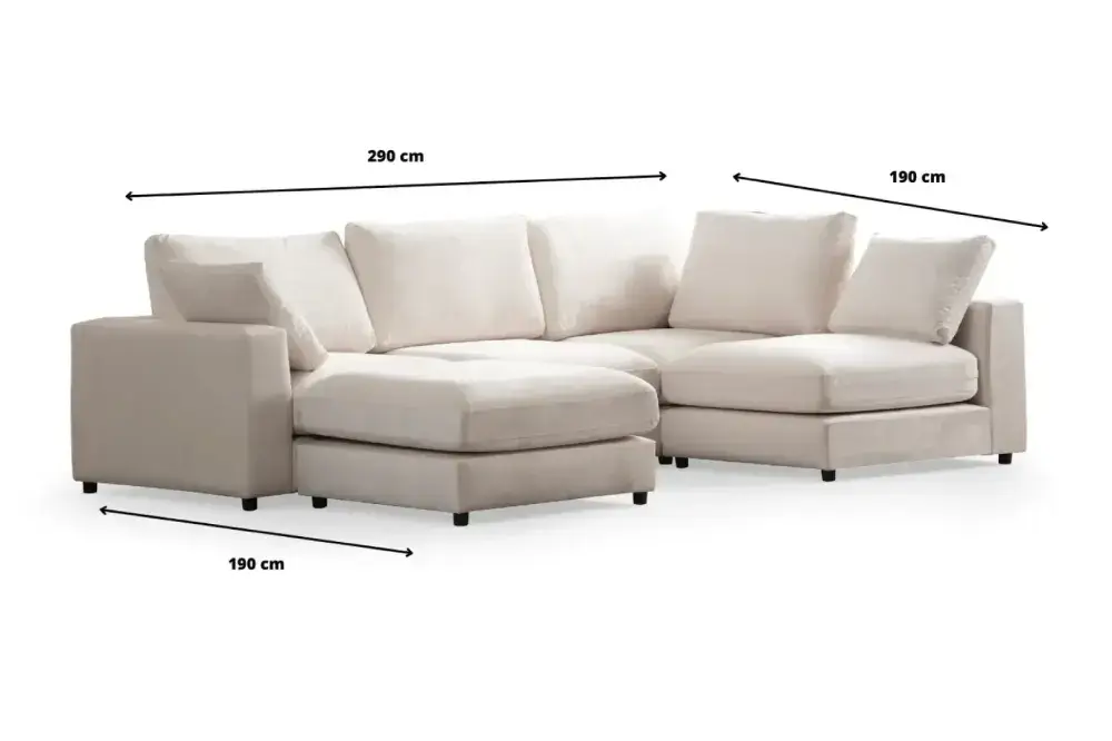 Canapé modulable Isaya 4+1  Rêve de Chic