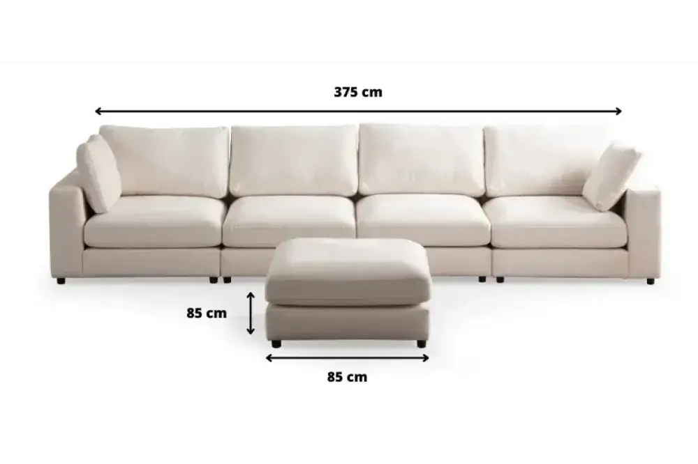 Canapé modulable Isaya 4+1  Rêve de Chic