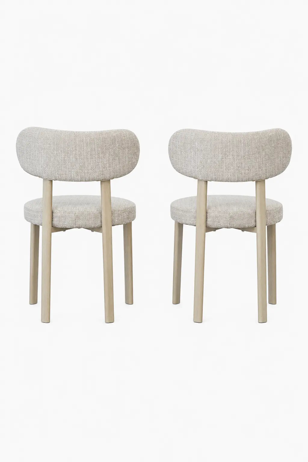 Chaise Bosco velours beige – Lot de 4  Rêve de Chic