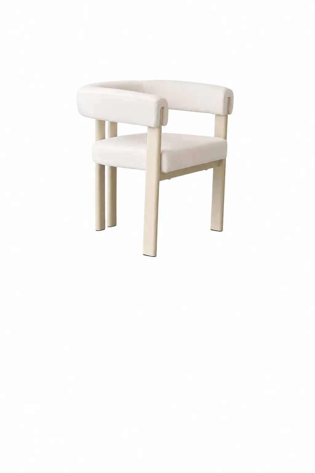 Chaise Lizéa velours beige – Lot de 4  Rêve de Chic