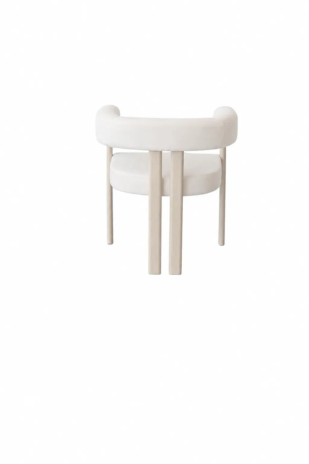 Chaise Lizéa velours beige – Lot de 4  Rêve de Chic