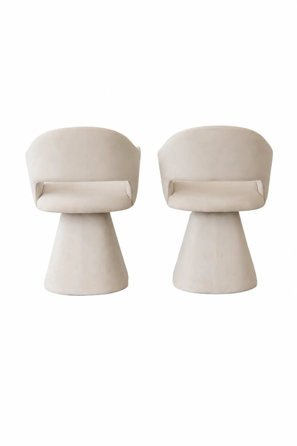 Chaise Soléa velours beige – Lot de 4  Rêve de Chic