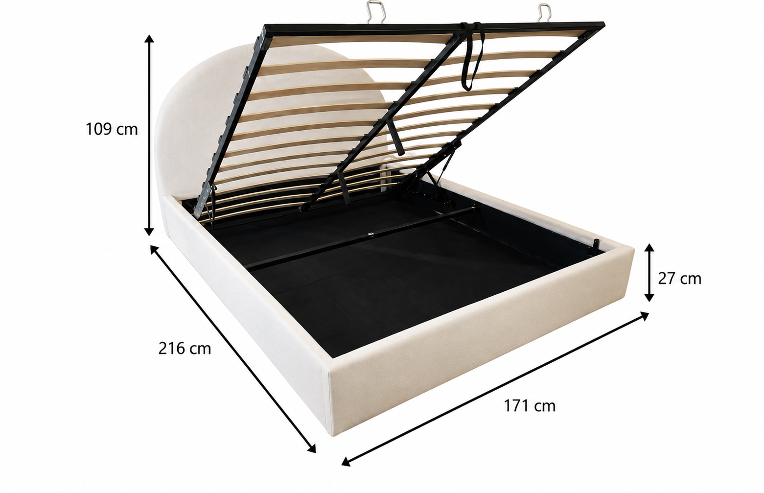 Pack Complet – Canapé Milano chenille blanc cassé + Table basse Aldo + Table à manger Aldo + 4 chaises Bosco + Lit coffre Plume + Matelas Elite Cachemire 160x200
