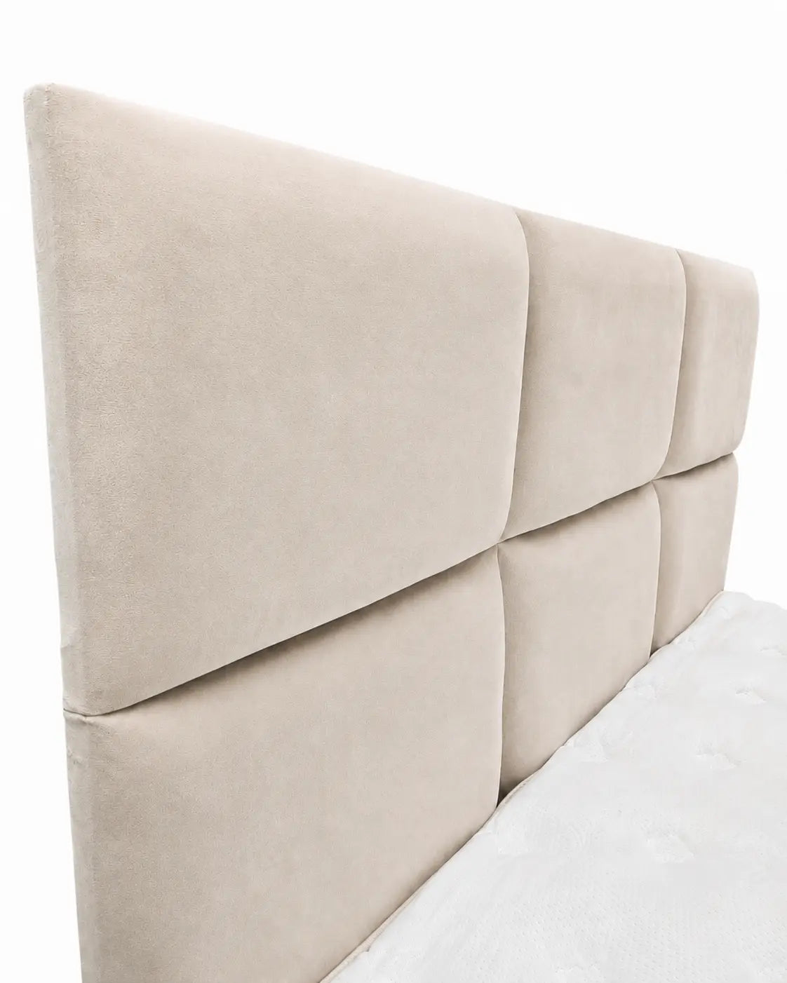 Pack Dune + Exclusive – Lit coffre velours gris 160x200 cm + Matelas ressorts ensachés 7 zones  Rêve de Chic