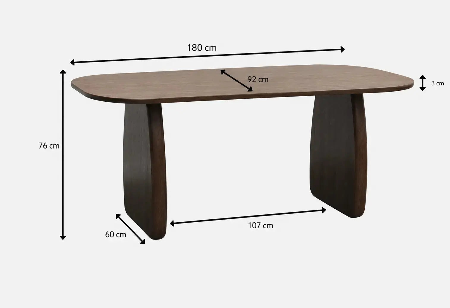 Pack Havana + Evora – Table à manger marron effet bois noyer + 4 chaises bois d'hévéa  Rêve de Chic