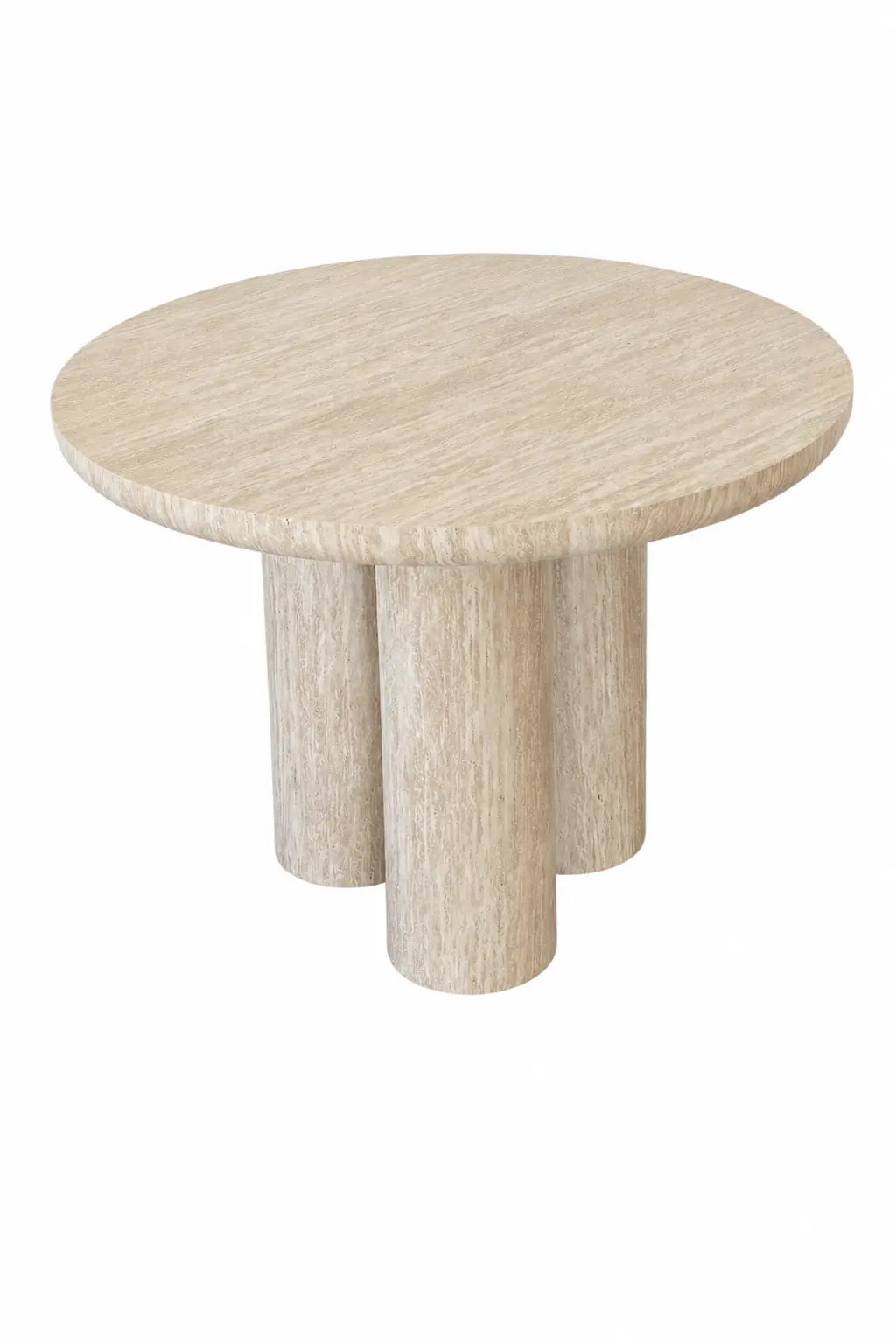 Table à manger Aldo beige effet travertin  Rêve de Chic