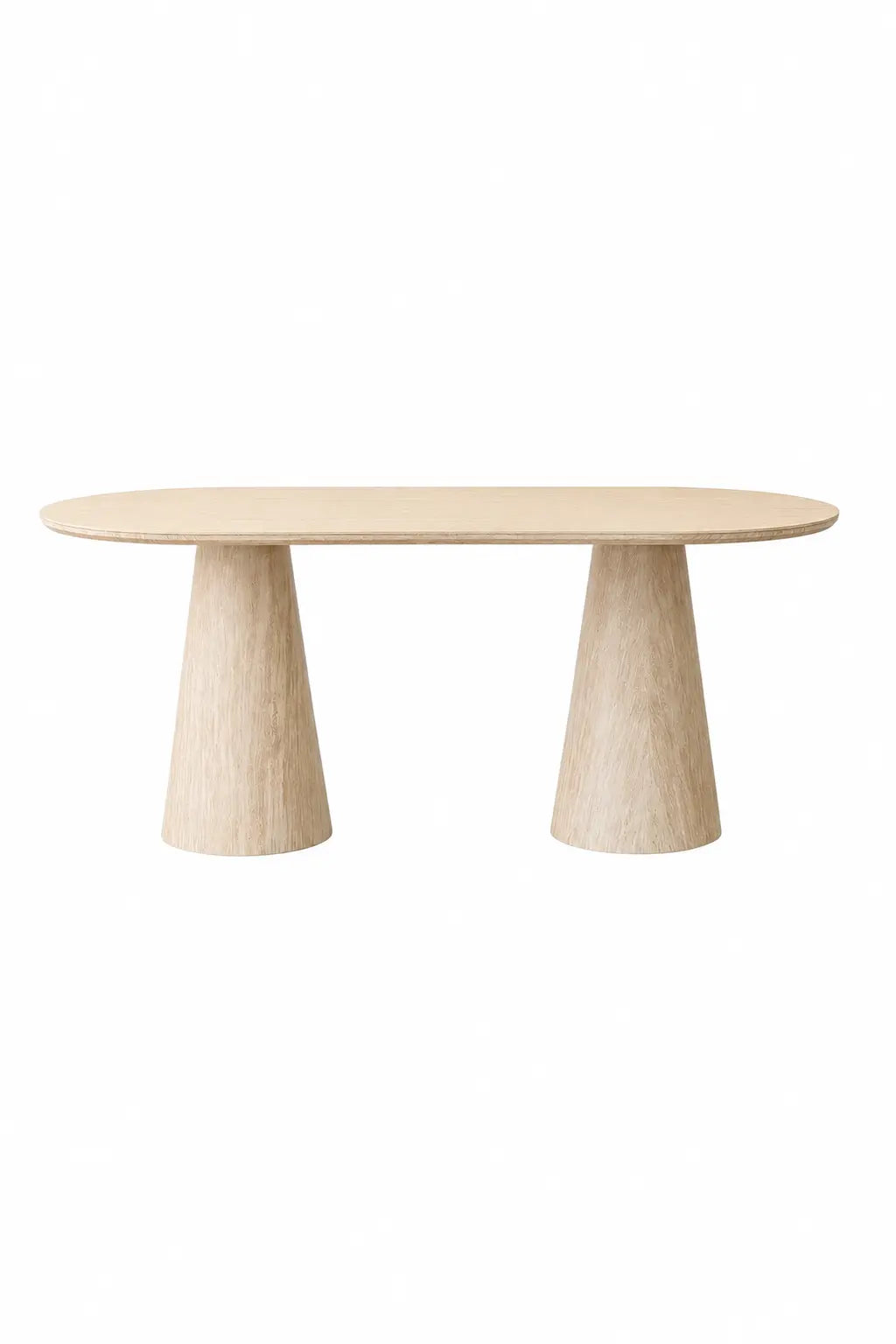 Table à manger Yuna beige effet travertin  Rêve de Chic