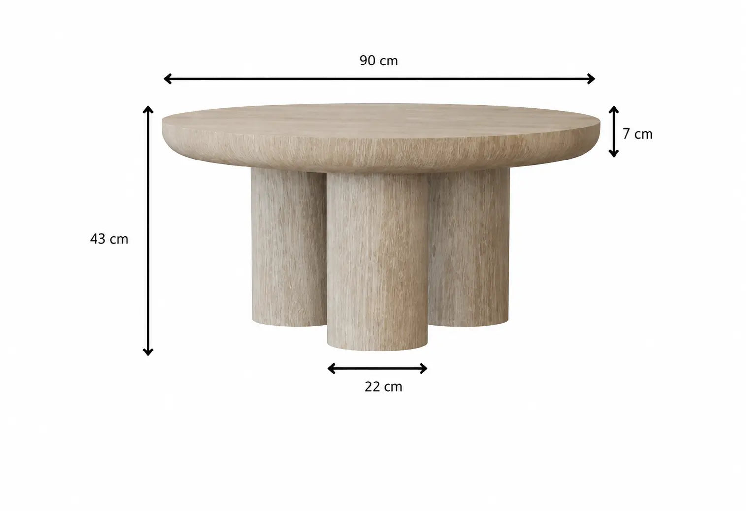 Table basse Aldo effet travertin  Rêve de Chic
