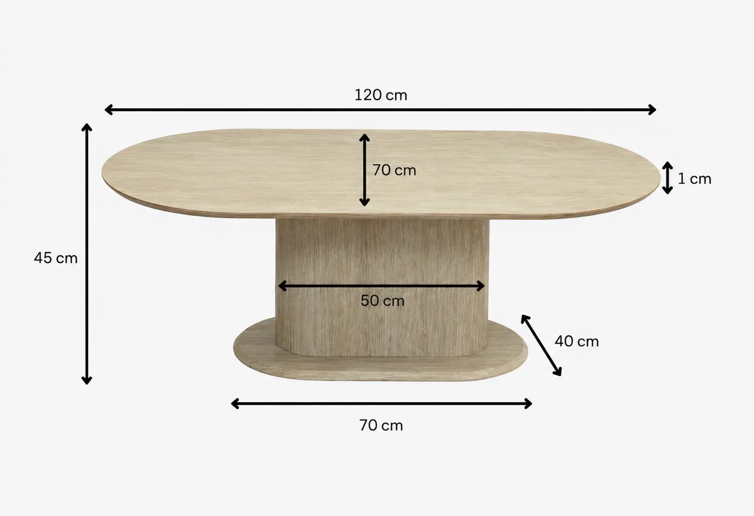 Table basse Orlane effet travertin  Rêve de Chic