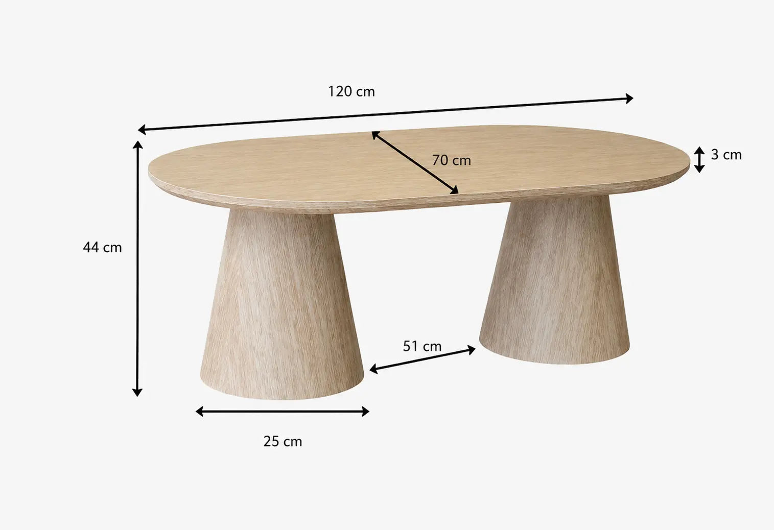 Table basse Yuna effet travertin  Rêve de Chic