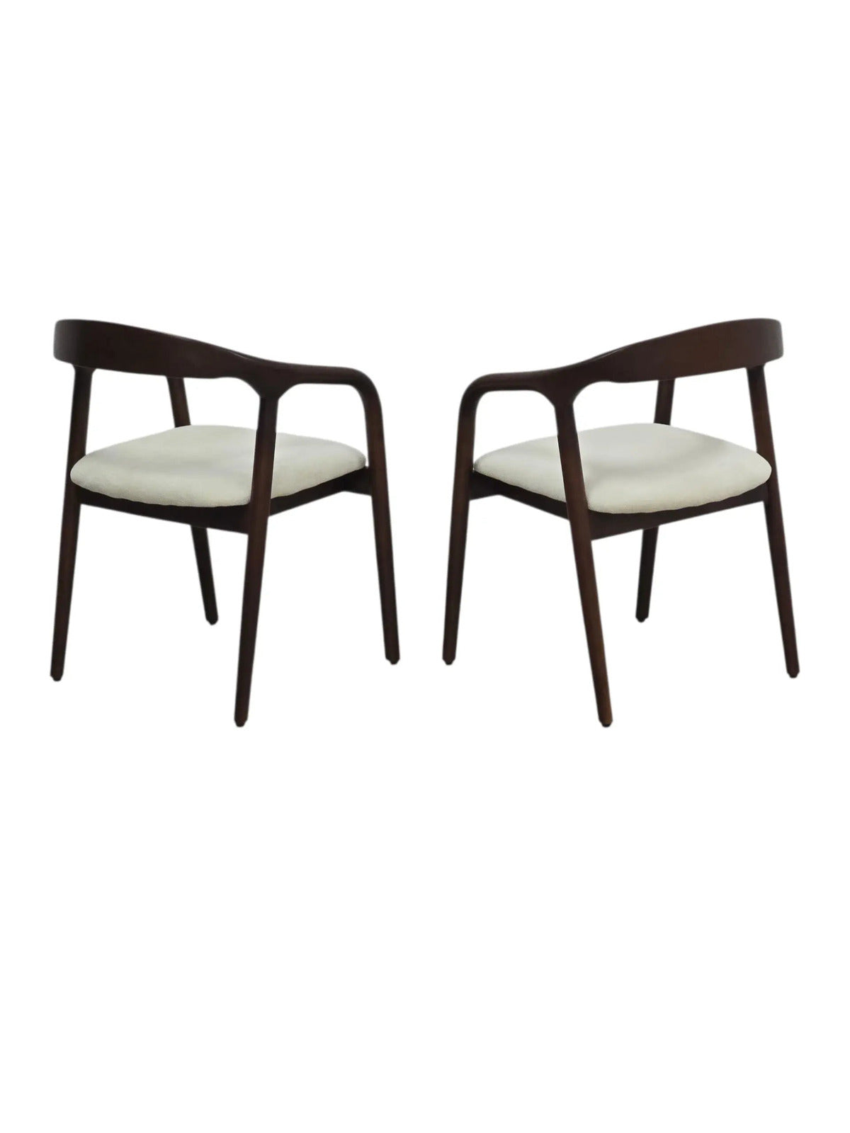 Chaise Evora bois d’hévéa marron – Lot de 4