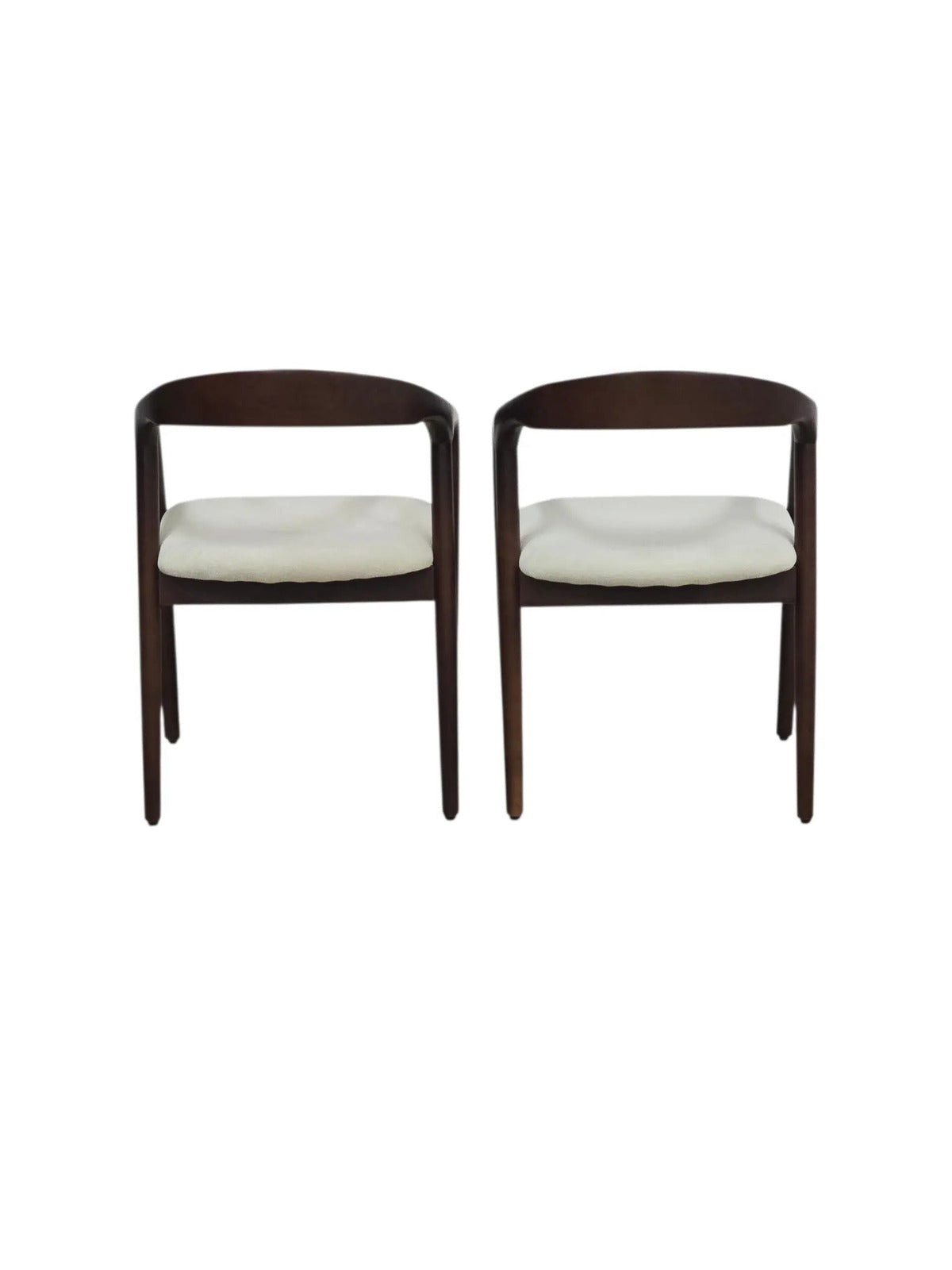 Chaise Evora bois d’hévéa marron – Lot de 4