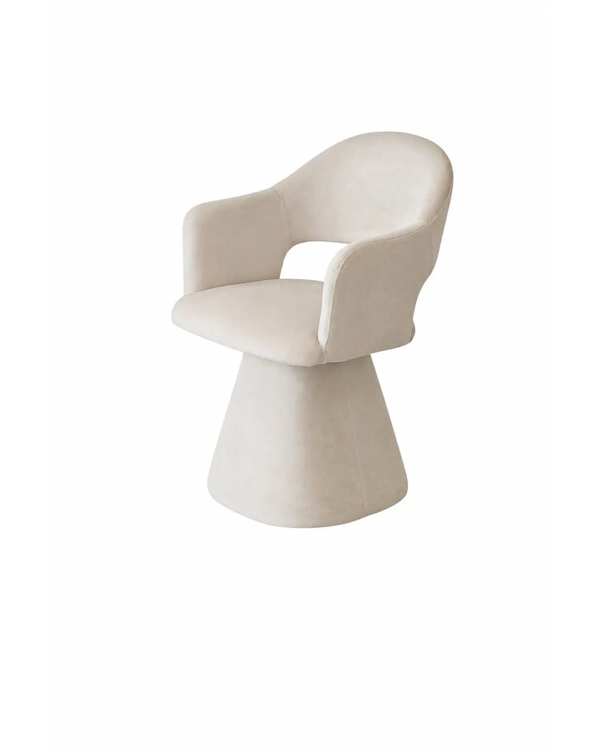 Chaise Soléa velours beige – Lot de 4