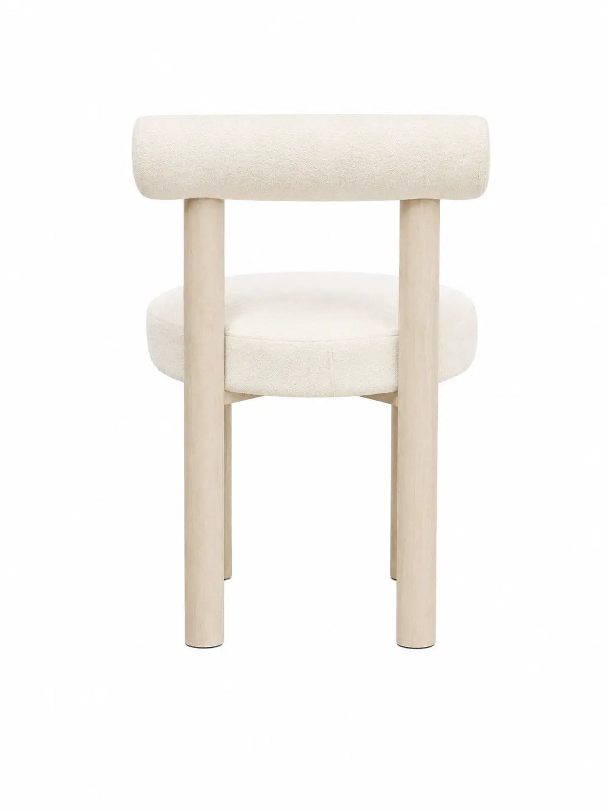 Chaise Soltis velours blanc cassé – Lot de 8