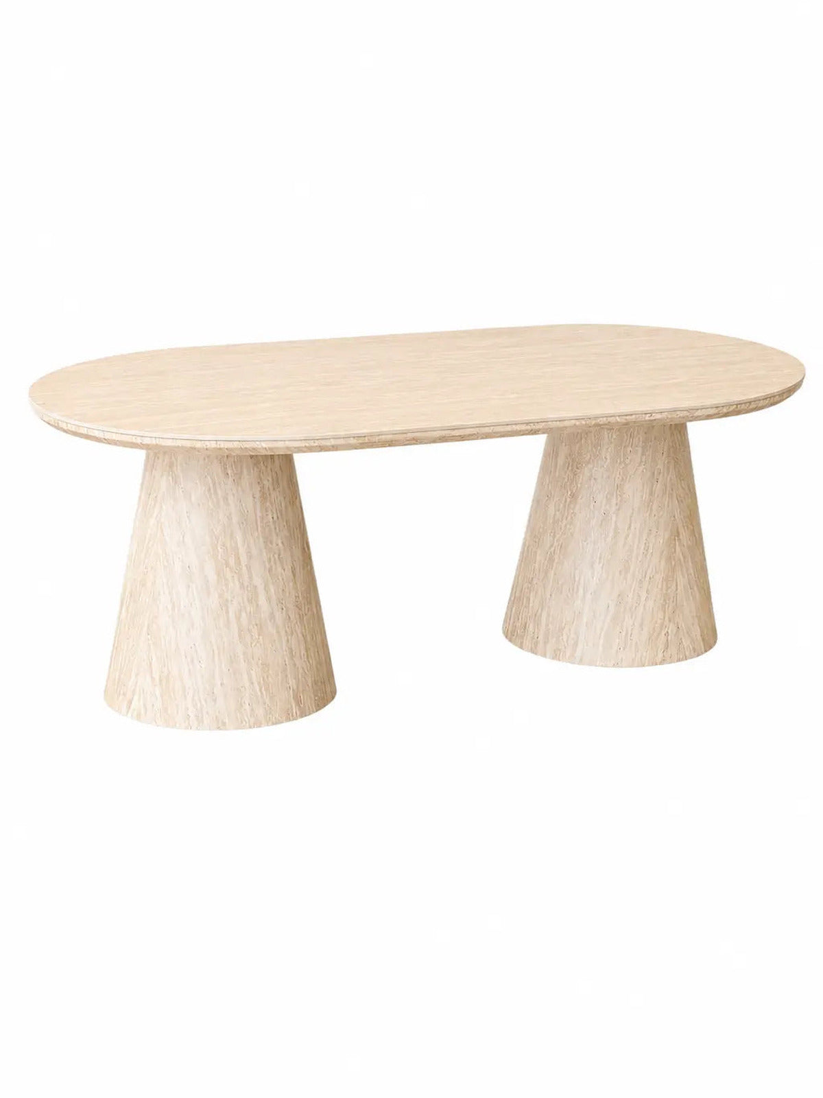 Pack Complet – Canapé Iconic 4+Pouf velours beige + Table basse Yuna + Table à manger Yuna céramique beige + 6 chaises Lizéa + Lit coffre Dune + Matelas Exclusive 160x200
