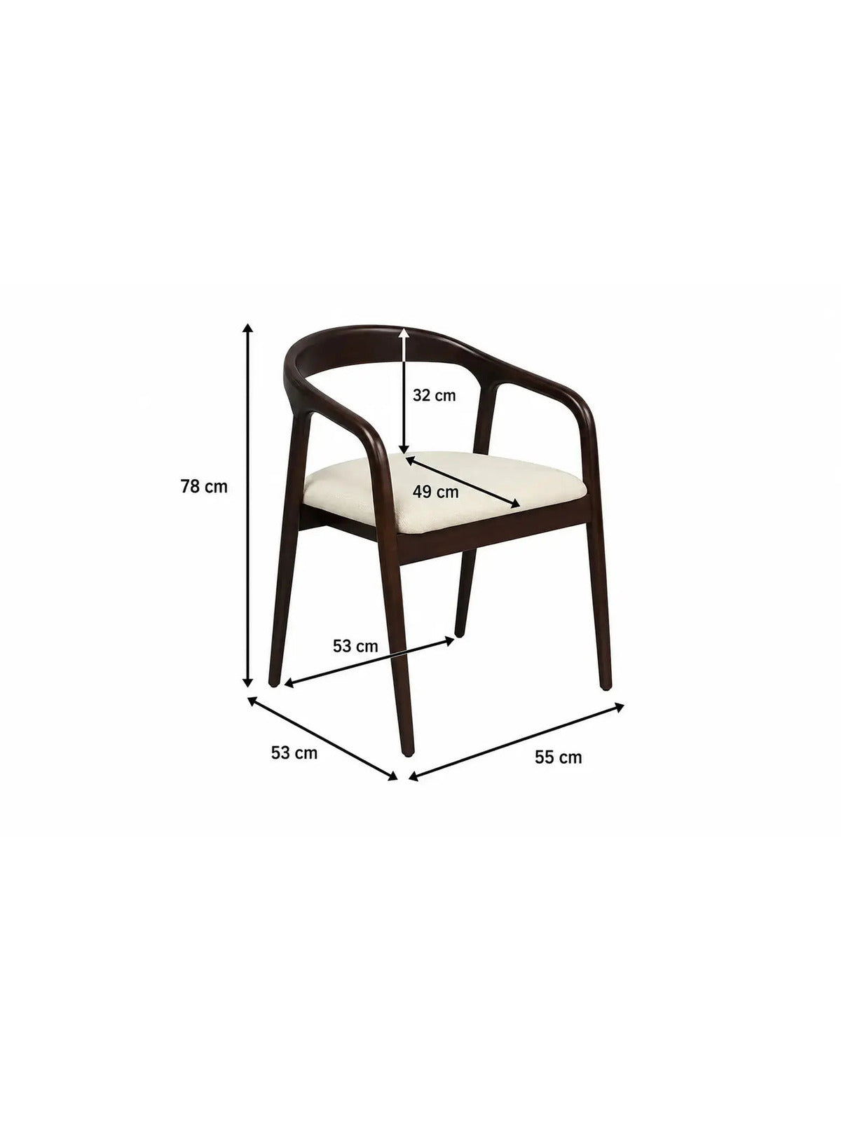 Pack Havana + Evora – Table à manger marron effet bois noyer + 4 chaises bois d'hévéa