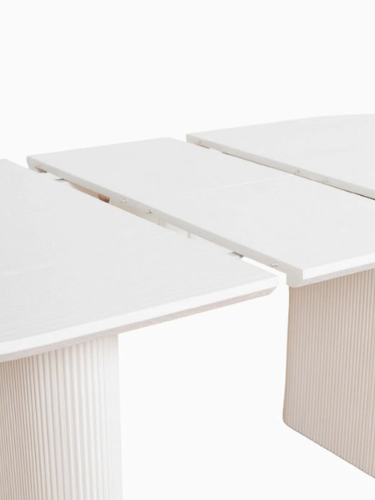 Pack Iris + Saris – Table à manger extensible + Tables basses beige crème