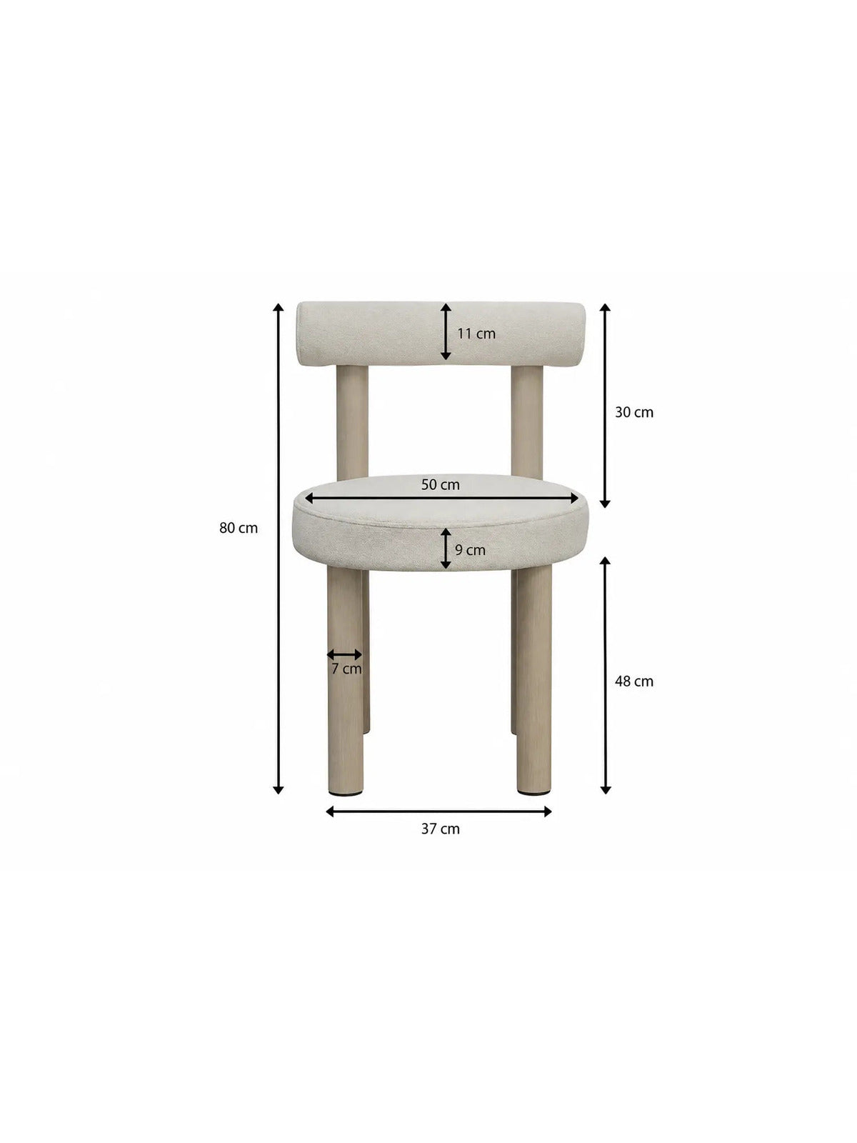 Pack Iris + Soltis – Table à manger extensible crème + 4 chaises velours blanc cassé