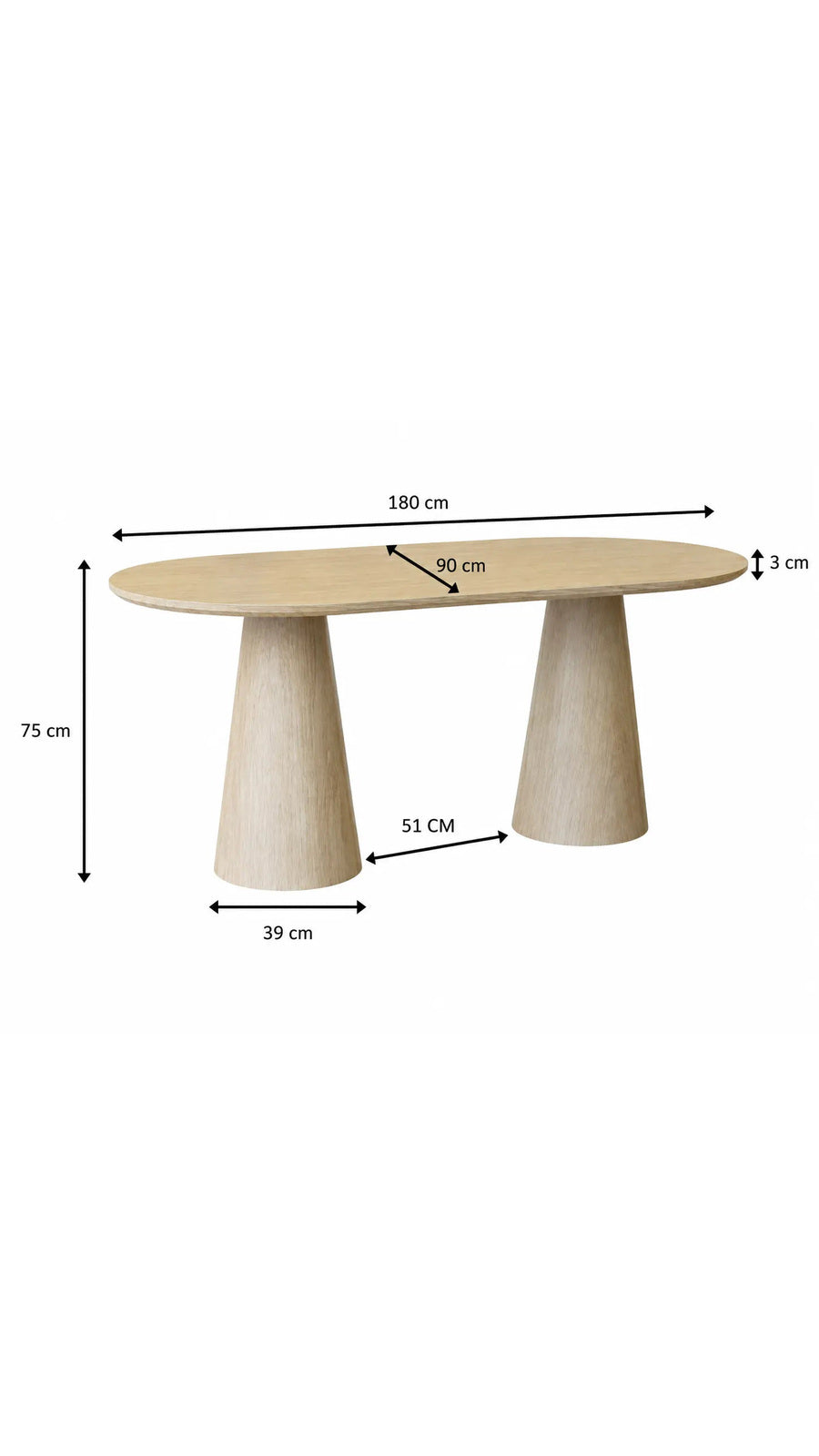 Pack Yuna + Lizéa – Table à manger ovale céramique beige effet travertin + 4 chaises velours beige