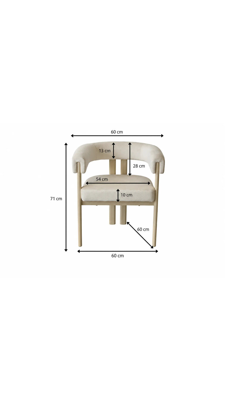 Pack Yuna + Lizéa – Table à manger ovale céramique beige effet travertin + 4 chaises velours beige