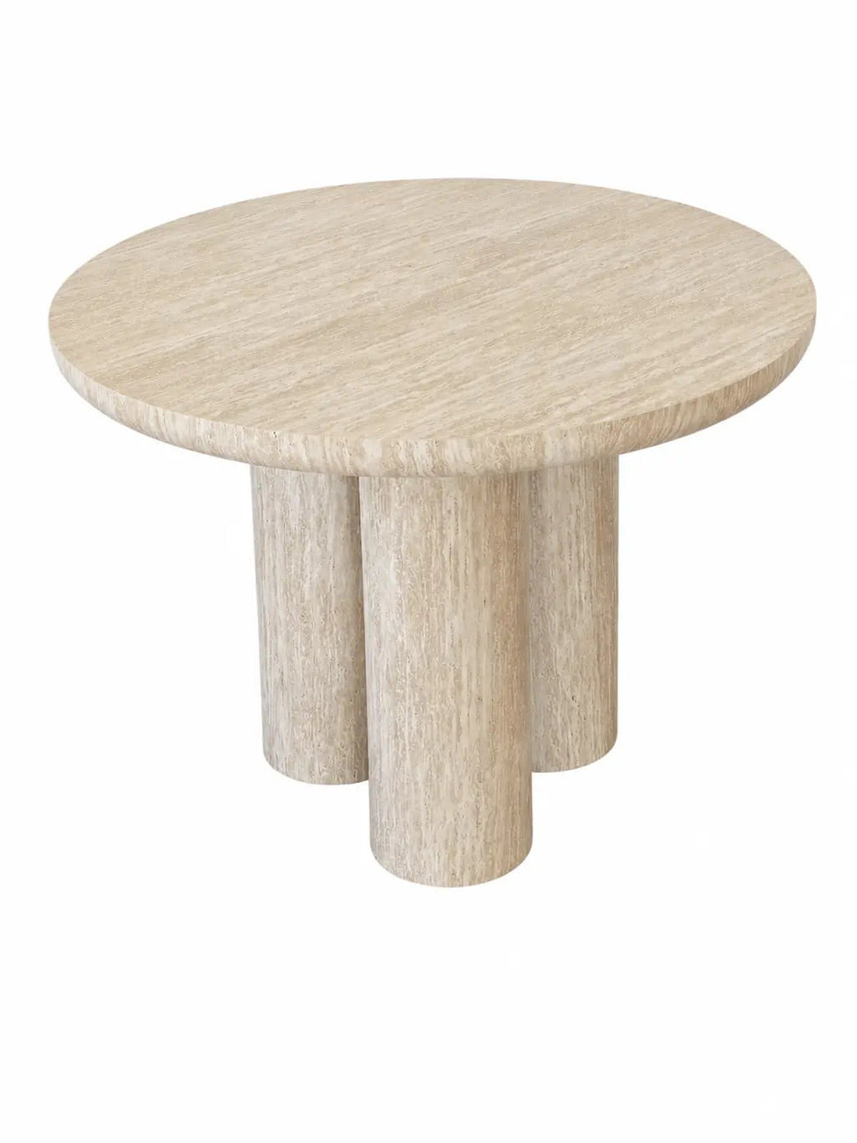 Table à manger Aldo beige effet travertin