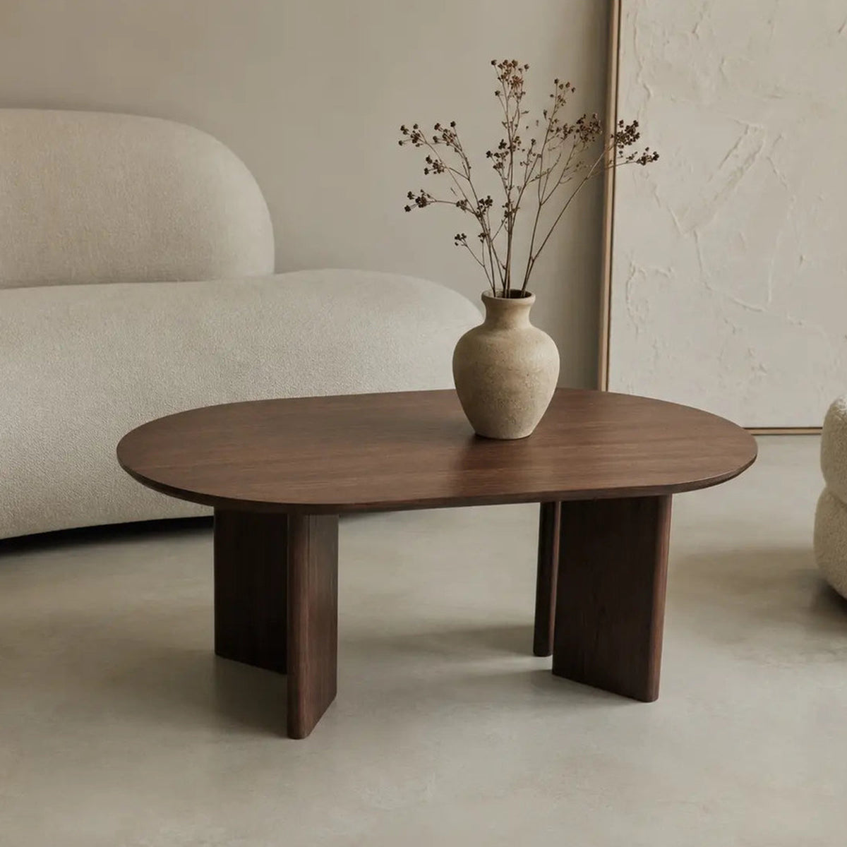Table basse Tayga effet bois noyer